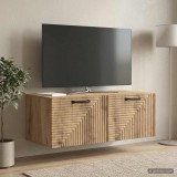 vidaXL Fali TV szekrény 78,5 x 41 x 30 cm Kézműves Tölgy Szerelt Fa