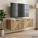 vidaXL Fali TV szekrény 98 x 31 x 30 cm Kézműves Tölgy Szerelt Fa