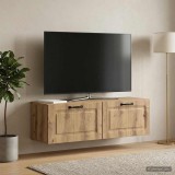 vidaXL Fali TV szekrény 98 x 31 x 30 cm Kézműves Tölgy Szerelt Fa