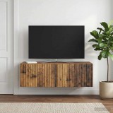 vidaXL Fali TV szekrény 98 x 41 x 30 cm Antik Fa Szerelt Fa
