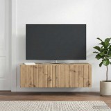 vidaXL Fali TV szekrény 98 x 41 x 30 cm Kézműves Tölgy Szerelt Fa