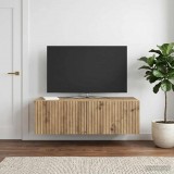 vidaXL Fali TV szekrény 98 x 41 x 30 cm Kézműves Tölgy Szerelt Fa
