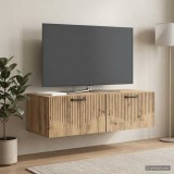 vidaXL Fali TV szekrény 98 x 41 x 30 cm Kézműves Tölgy Szerelt Fa