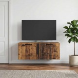 vidaXL Fali TV szekrény Antik Fa 78,5 x 31 x 30 cm Szerelt Fa