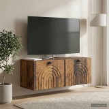 vidaXL Fali TV szekrény Antik Fa 78,5 x 31 x 30 cm Szerelt Fa