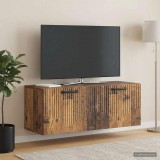 vidaXL Fali TV szekrény Antik Fa 78,5 x 31 x 30 cm Szerelt Fa