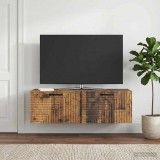 vidaXL Fali TV szekrény Antik Fa 98 x 31 x 30 cm Szerelt Fa