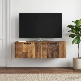 vidaXL Fali TV szekrény Antik Fa 98 x 41 x 30 cm Szerelt Fa