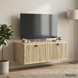 vidaXL Fali TV szekrény Sonoma Tölgy 78,5 x 41 x 30 cm Szerelt Fa