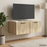 vidaXL Fali TV szekrény Sonoma Tölgy 78,5 x 41 x 30 cm Szerelt Fa