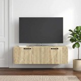 vidaXL Fali TV szekrény Sonoma Tölgy 98 x 31 x 30 cm Szerelt Fa