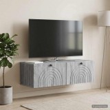 vidaXL Fali TV szekrény Szürke Sonoma 99 x 41 x 30 cm Szerelt Fa