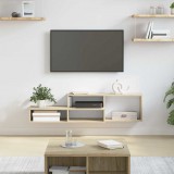 vidaXL FaliTVÁllvány 120x25x28,5cm Faanyag