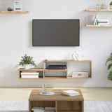 vidaXL FaliTVÁllvány 120x25x28,5cm Szerelt Fa