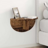 vidaXL Falpolc Falra szerelhető 2 pcs Öreg fa 48 x 24 x 24 cm Faanyag