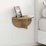 vidaXL Falpolc Falra szerelhető Artisan tölgy 38 x 19 x 19 cm Faanyag