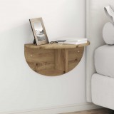 vidaXL Falpolc Falra szerelhető Artisan tölgy 48 x 24 x 24 cm Faanyag