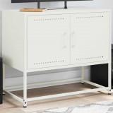 vidaXL Fehér acél TV-szekrény 68,5x39x60,5 cm