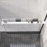 vidaXL Fehér alumínium zuhanypolc walk-in zuhanyfalhoz 100 cm