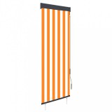vidaXL Fehér és narancssárga kültéri roló 60 x 250 cm