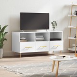vidaXL Fehér magasfényű szerelt fa TV-szekrény 102x36x50 cm