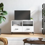 vidaXL Fehér magasfényű szerelt fa TV-szekrény 80x36x50 cm