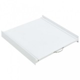 vidaXL Fehér mosógép összeépítő keret kihúzható rakodópolccal