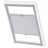 vidaXL Fehér pliszé roló u08/808