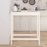 vidaXL Fehér tömör fenyőfa bárasztal 100 x 50 x 110 cm