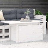 vidaXL Fehér tömör fenyőfa kerti asztal 100 x 50 x 75 cm