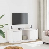 vidaXL Fehér tömör fenyőfa TV-szekrény 110,5x35x44 cm