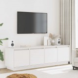 vidaXL Fehér tömör fenyőfa TV-szekrény 156 x 37 x 45 cm
