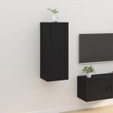 vidaXL Fekete fali TV-szekrény 40x34,5x100 cm