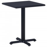 vidaXL Fekete kerti asztal 60 x 60 x 75 cm
