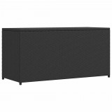 vidaXL Fekete polyrattan kerti tárolóláda 120 x 50 x 60 cm