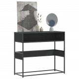 vidaXL Fekete szerelt fa tálalóasztal 90x35x80 cm