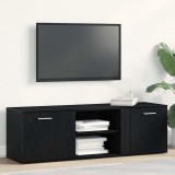 vidaXL Fekete tölgyfa TV-szekrény 120 x 34 x 37 cm