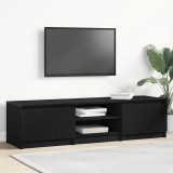vidaXL Fekete tölgyfa TV-szekrény 140 x 40 x 36 cm