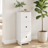 vidaXL Fiókos szekrény Magasfényű Fehér 33 x 34,5 x 90 cm Szerelt Fa