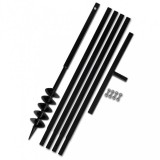 vidaXL Föld fúró 100 mm fogantyú hosszabbító csö 5 m acél