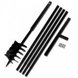 vidaXL Föld fúró 180 mm fogantyú hosszabbító csö 5 m acél