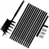 vidaXL Föld fúró 200 mm fogantyú hosszabbító csö 13 m acél