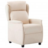 vidaXL Fotel ágy Krém 66.5 x 94 x 101.5 cm Poliészter