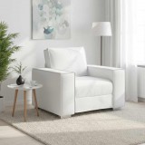 vidaXL Fotel Fehér 100 cm Műbőr