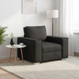 vidaXL Fotel Fekete 100 cm Műbőr
