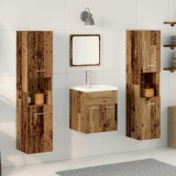 vidaXL Fürdőszobai bútor szett 4 pcs Öreg fa 41 x 38.5 x 46 cm Faanyag