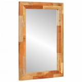 vidaXL Fürdőszobai tükör Artisan tölgy 50 x 70 x 2,5 cm Tömör Mangófát