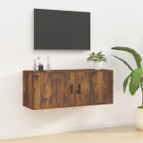 vidaXL Füstös tölgy színű fali TV-szekrény 100x34,5x40 cm