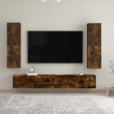 vidaXL Füstös tölgy színű falra szerelhető TV-szekrény 30,5x30x110 cm