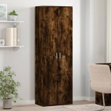 vidaXL Füstös tölgy színű szerelt fa magasszekrény 60 x 35 x 180 cm